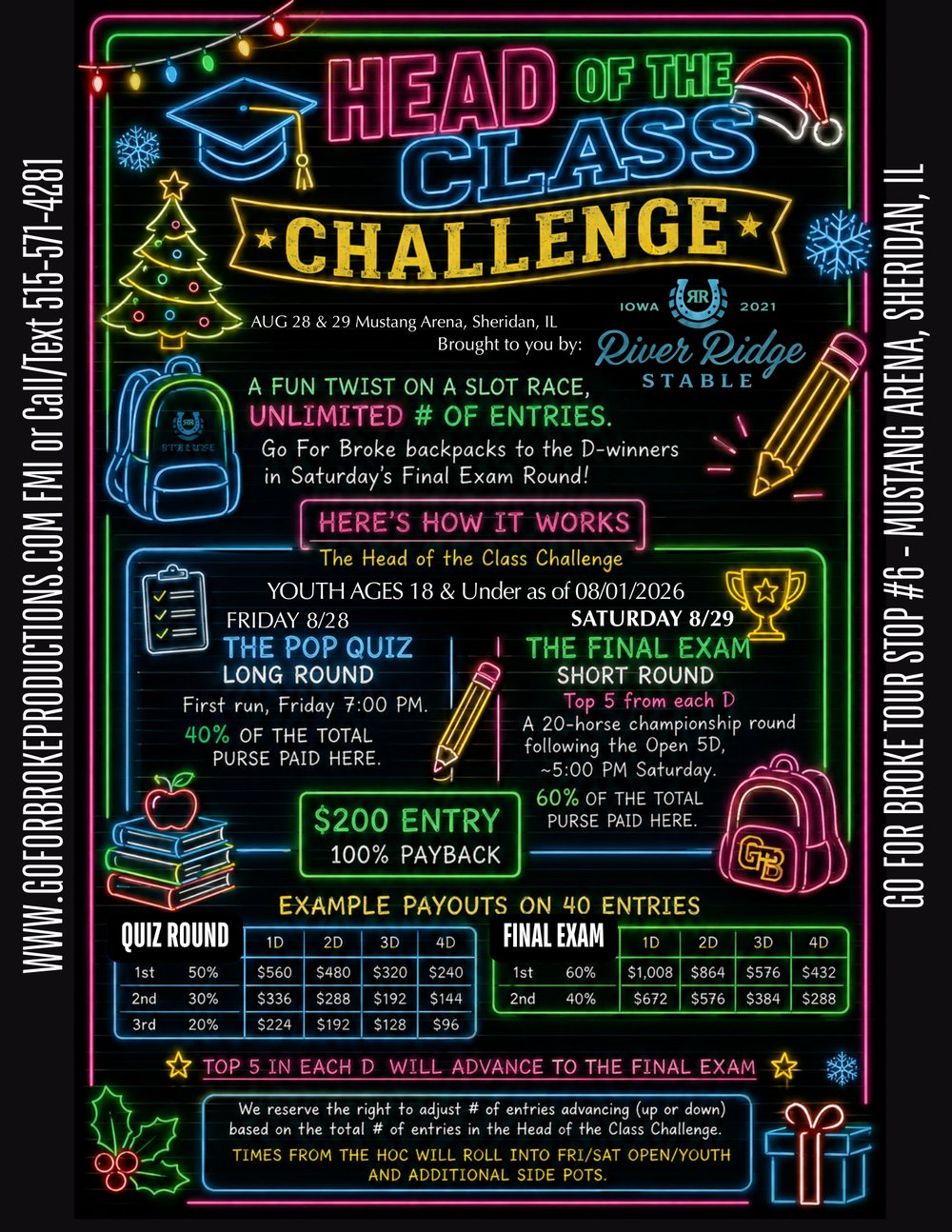 Head of the Class Challenge flyer