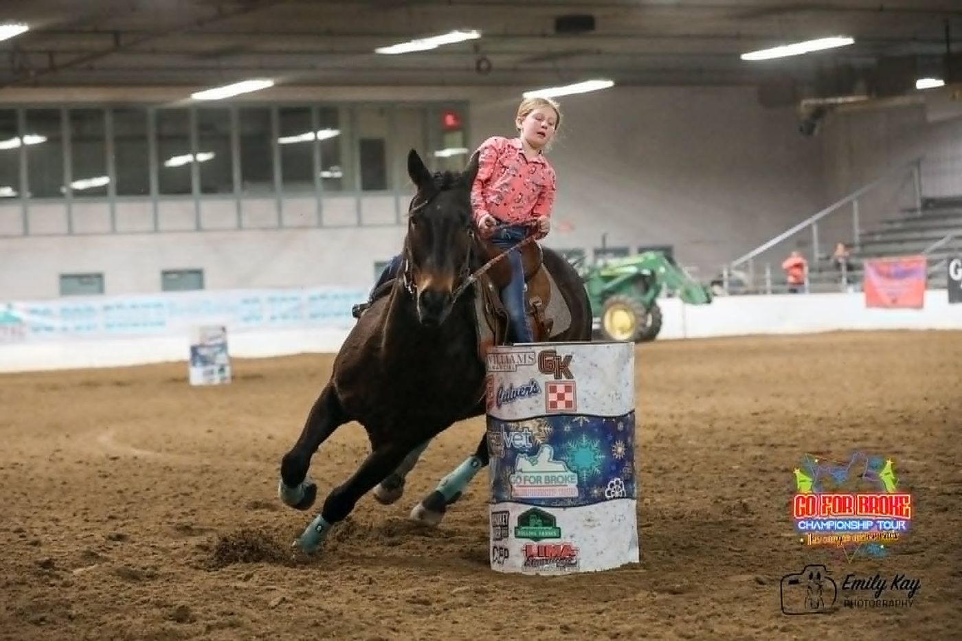 Barrel racing run