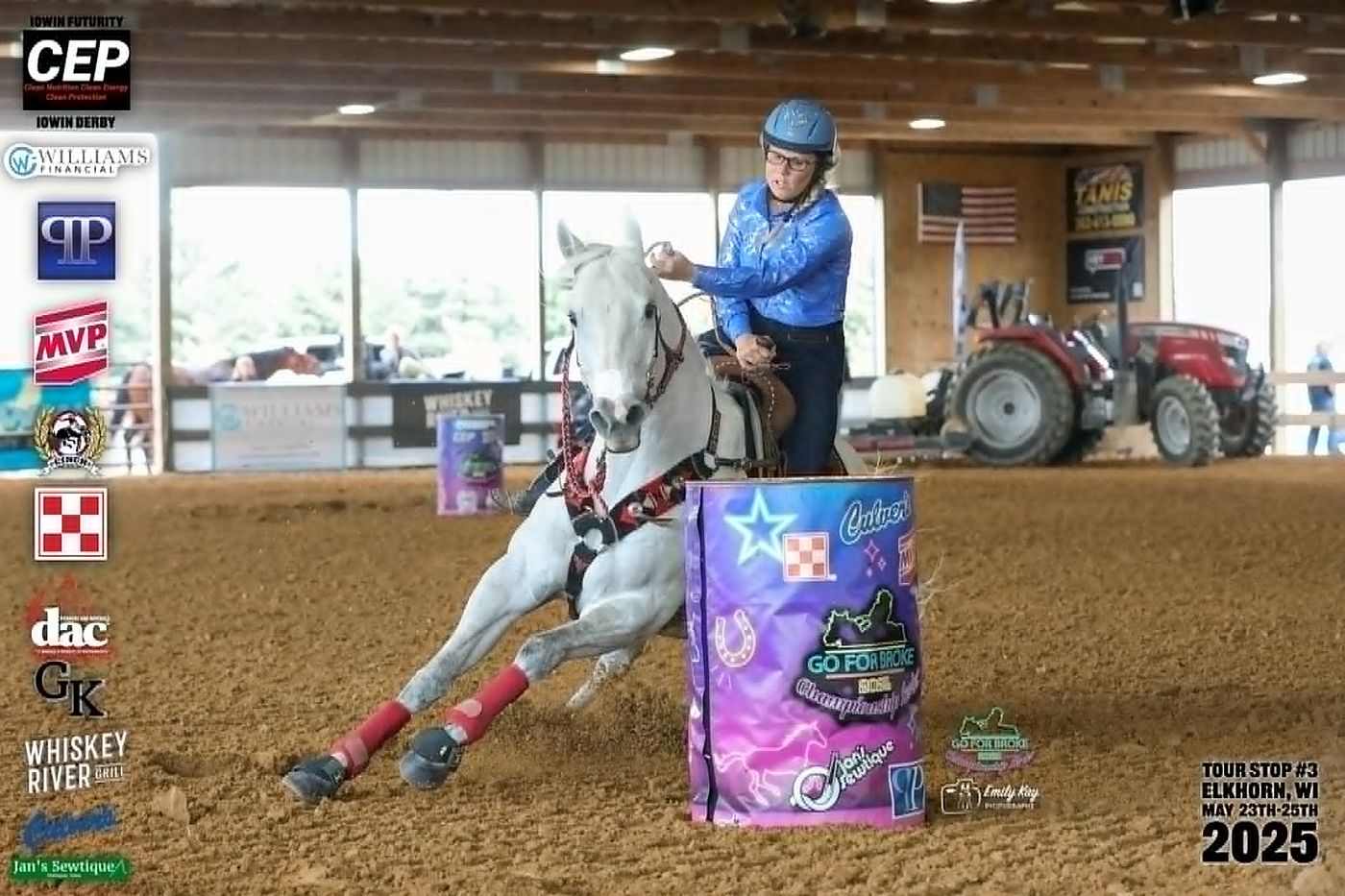 Leaning into the barrel