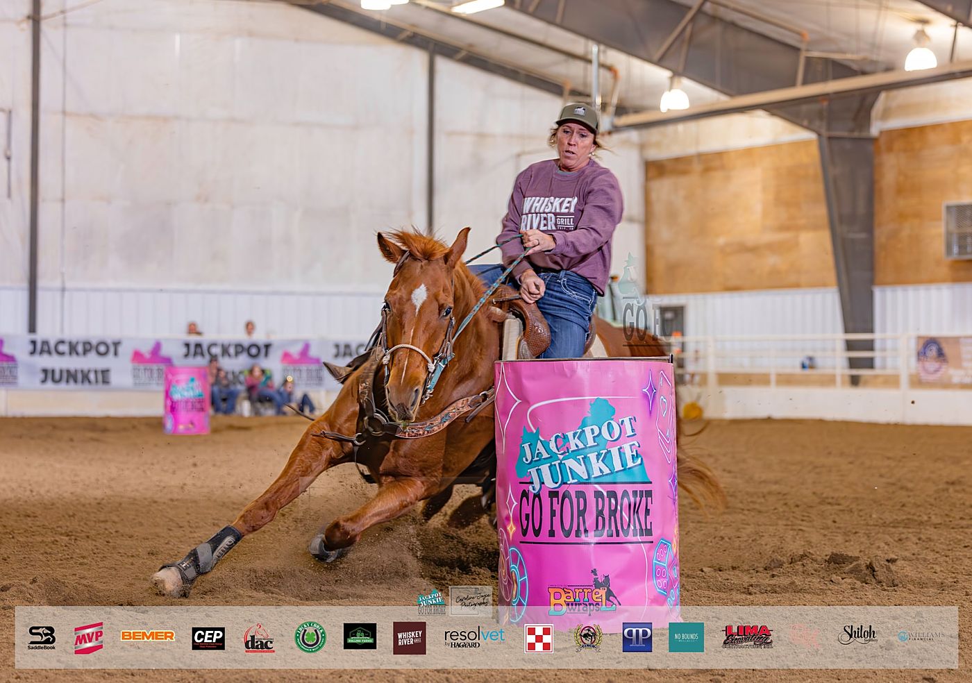 Barrel racing run