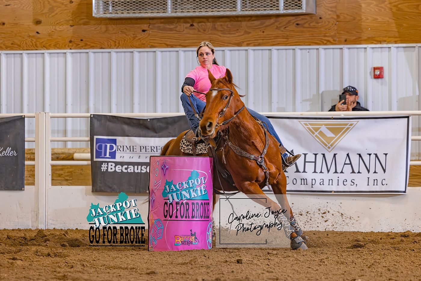 Barrel racing run